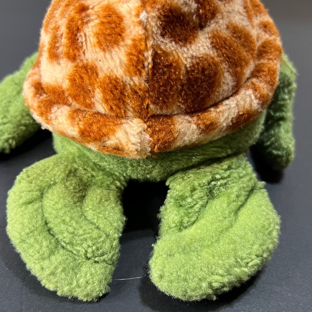 Small Turtle Plush Toy Kids Green Good Blue Big Eyes Spotted Shell - Picture 4 of 5